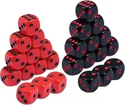 Totority Entertainment Dice Board Games 24pcs 6-Sided Dices Acrylic Material Great for Bar Games