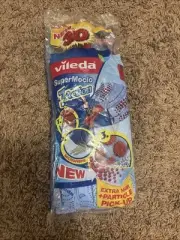 Vileda Super Mocio 3 Action XL Mop Head Refill Blue 1 Pack Nozzle Mops