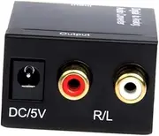 Convert Digital to Analog Audio Signal Splitter 24 S/pdif Black Easy to Use