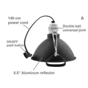 Reptile 300W UVA UVB Light Reptile Heating Lamp Shade Pet Lamp Shade Heating Lam