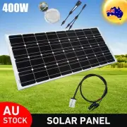 400W 12V Solar Panel Kit Mono Fixed Home Caravan Camping Power Battery Charging