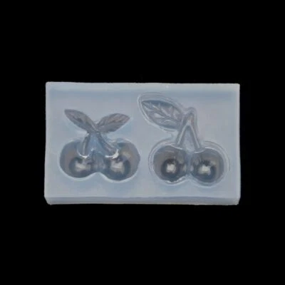 Epoxy Silicone Resin Mold Cute Cherry Hairpin Earrings Pendant Making Tools