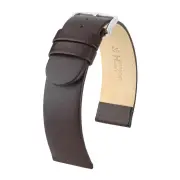 Hirsch Scandic Brown Calf Leather Watch Band, 26mm / Large