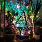 Night Lamp Wooden Floor Light Bohemian Decorative Lamp Prismatic Lamp