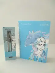 Disney Frozen Elsa Glitter Pen and Notebook Bundle Artline Signature