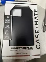 Case-Mate protection pack tough case+ glass screen protector for iphone 15/14/13