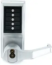 Kaba Simplex LP1000 Series Metal Mechanical Pushbutton Exit Trim LRP1020S26D41
