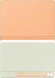[Samsung] Galaxy S10+ | Tab S9+ | S9FE+ Smart Book Cover, Tablet Protection Case, Portrait and Landscape Modes, Detachable Platform, Auto Screen On/Off, US Version, Orange