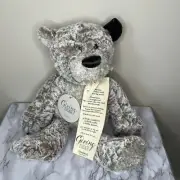 NWT Demdaco Giving Bear Plush Stuff Animal Gift Handmade 16" Soft Cuddly Caring