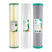 Triple 20" x 4.5" NSF Water Filter Replacement Pack 5 Mic 2-24K, 2-28K, 4-19CTO