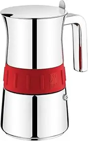 Bra Elegance Italian Espresso Machine for 10 Cups Red - Coffee Maker