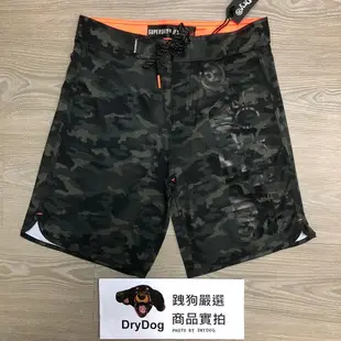 跩狗嚴選 極度乾燥 Superdry Logo Surf 海灘褲 泳褲 黑色 迷彩 衝浪褲 運動褲 沙灘褲 短褲