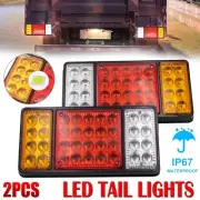 1 Pair LED Tail Lights Stop Reverse Indicator 12V Ute Trailer Caravan Truck Boat