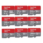 New SanDisk ULTRA 16GB 32GB 64GB 128GB 256GB UHS-1 MicroSD Flash Card TF 100MB/s