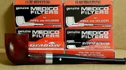 Unsmoked USA vintage Dr.Grabow Duke 6mm filter 5'5" briar pipe + 6 boxes filters