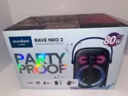 NEW Soundcore Anker Rave Neo 2 Portable Bluetooth Stereo Party Speaker 80W LED