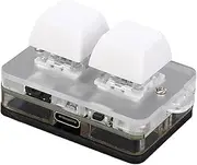 2 Key Mini Mechanical Gaming Keyboard, RGB Programmable Macro Keyboard, Wired Bluetooth Connection Blue Switch Hot Swap Keyboards