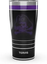 Tervis Traveler East Carolina Pirates - Night Game Triple Walled Insulated Tumbler Travel Cup Keeps Drinks Cold & Hot, 20oz, Stainless Steel