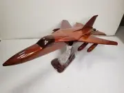F111 Ardvark Fighter Jet Wood Model Military Helicopter - WWII 1/50 Scale - NEW