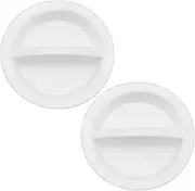 2 Pcs Silicone Round Snap in Locking Hole Plugs, 50mm Sealing Plugs Rubber Panel Seal Cover Flush Type Panel Sink Plug Closure Drain Plug for Kitchen Sink