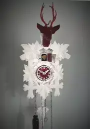 cuckoo clock black forest quartz design german wood batterie clock handmade