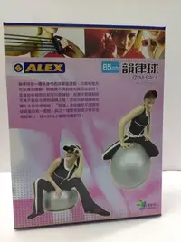 在飛比找Yahoo!奇摩拍賣優惠-ALEX 韻律球 瑜珈球 直徑65cm 重量1100g