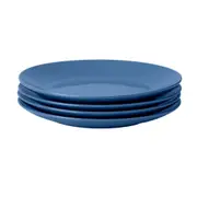 4pc Wiltshire Ocean Everyday Dining Glazed Stoneware Dinner Plates Set 27cm