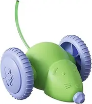 Interactive Cat Toys for Indoor - Mice Shaped Interactive Dog Electric Toy | Cat Ball Exercise Smart Sensing Moving Animal Products with Silicone Wheels, Colorful Light