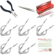 Bead Tip Kit - Pliers, Tweezers, Cement, 5 Bead Tips & White Bead Cord #3