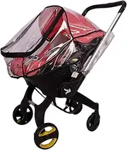 Stroller Rain Cover Stroller Protector - Lightweight Weather Shield with Side Vent,Stroller Accessory, Dust and Snow Protection, Clear Visibility