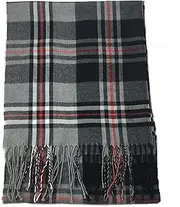 Roll Up Plaid Tartan Checks Cashmere Feel Winter Scarf for Men Women Soft Lightweight Unisex Warm Tartan Plaid Winter Scarves