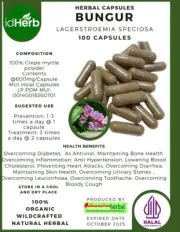 [idHerb] Herbal CAPSULES Lagerstroemia Speciosa Bungur Natural Organic Herbs