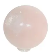 Rose Quartz Sphere With Flash- Stand Included - Love, Emotional Healing
