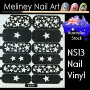 NS13 Stars Nail Vinyl Sticker decoration Stencil Vinyls Art Pattern Star