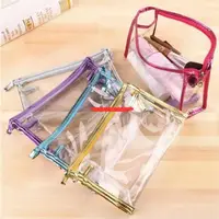 在飛比找蝦皮購物優惠-Clear PVC Cosmetic Bag Waterpr