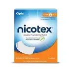 2 X Cipla Nicotex Nicotine Transdermal Patch, 7 Pac, Step 2-14 mg, Quit Smoking