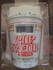 NISSIN Cup Noodle Digital Nyaram Alarm Clock RARE Collectible