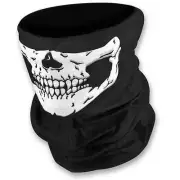 3pcs Cycling Skull Bandana Half Face Mask Tube Scarf Half Skeleton -Reusable