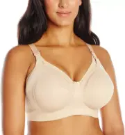 NWT ELOMI 8053 EL8053 BEATRICE SOFT CUP NURSING BRA Beige Nude 34E (US/UK)