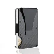 Men's Slim and Thin Credit Card Holder Aluminium ID Card Holder Man Wallet with RFID Anti-theft Protection