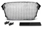 Front Grille RS-TYPE for AUDI A4 B8 11-15 Chrome Black RS STYLE tuning GRAU43WS