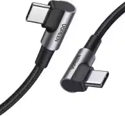 Ugreen 90° Angled Right Angle USB C to USB C Cable PD 60W 3A Fast Charging