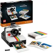 LEGO® Ideas Polaroid OneStep SX-70 Camera 21345 for Photographers, Collectible Set, Brick-built Vintage Model, Creative Activity, Building Kit for Adults