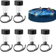 Mirpuytn Above Ground Pool Lights Solar Powered - Solar Pool Lights for Above Ground - Brighter Warm RGB Color-Changing LED Waterproof Pool Solar Lights for Frame Swimming Pools