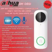 Dahua OEM DH-DB6I 5MP WIFI VIDEO DOORBELL 1/2.7-IN 256MB/128MB (IPC-DB6I-WHITE)