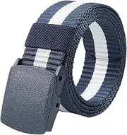 [Dcvmvmn] Men's Automatic Buckle Nylon Belt Unisex Casual Canvas Belt Outdoor Canvas Sports Belt For Men, 3