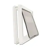 2 WAY Locking Brush Flap Pet Door Magnetic Closure Dog Cat