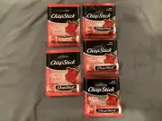 ~ 5 Tubes Sealed New Chapstick Crisp Apple Lip Balm .15 Oz ~