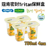 在飛比找momo購物網優惠-【KOMAX】福利品_韓國製蔻肯TRITAN方高形密封保鮮盒