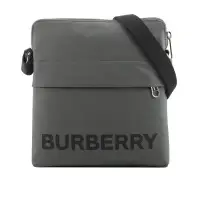 在飛比找環球Online優惠-【BURBERRY】Neo 前拉鍊口袋尼龍小型斜背包(炭灰色